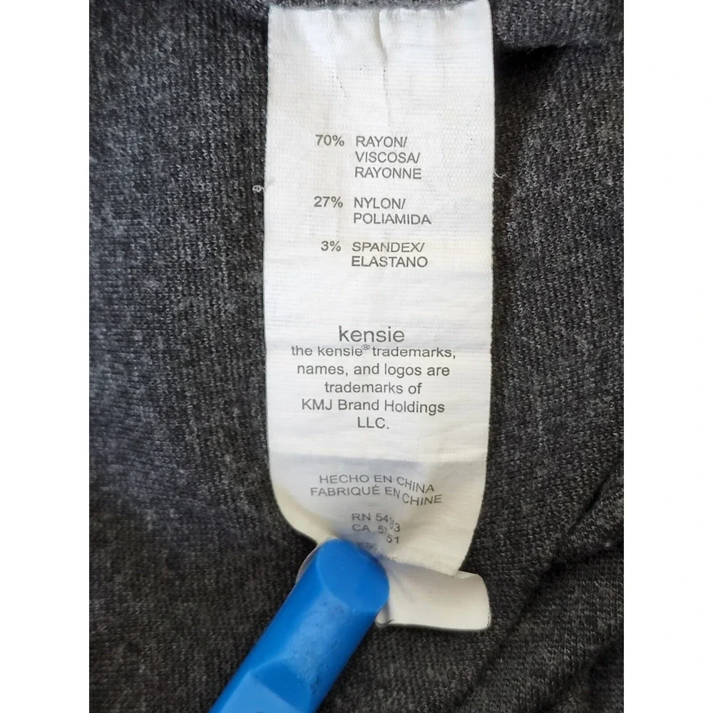 Kensie Womens Size 30x26 Gray‎ Sweatpants Activewear No Pockets Elastic Waist